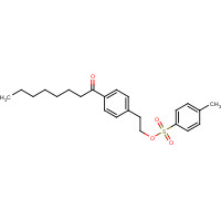 1027523-57-4 2-(4-octanoylphenyl)ethyl 4-methylbenzenesulfonate chemical structure