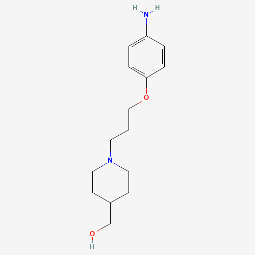 925921-05-7 [1-[3-(4-aminophenoxy)propyl]piperidin-4-yl]methanol chemical structure