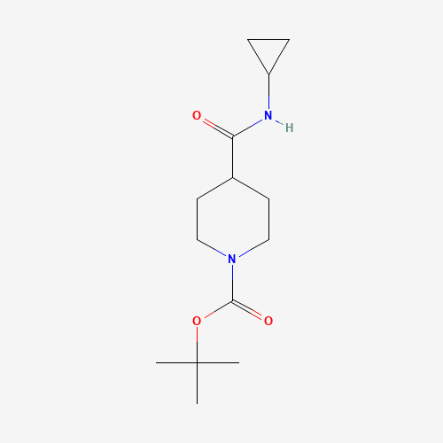 1016743-04-6 tert-butyl 4-(cyclopropylcarbamoyl)piperidine-1-carboxylate chemical structure