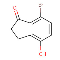 81945-21-3 7-bromo-4-hydroxy-2,3-dihydroinden-1-one chemical structure