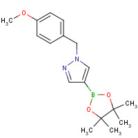 1105039-88-0 1-[(4-methoxyphenyl)methyl]-4-(4,4,5,5-tetramethyl-1,3,2-dioxaborolan-2-yl)pyrazole chemical structure