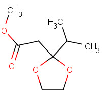 85796-22-1 methyl 2-(2-propan-2-yl-1,3-dioxolan-2-yl)acetate chemical structure