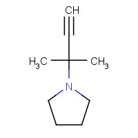 7223-44-1 1-(2-methylbut-3-yn-2-yl)pyrrolidine chemical structure