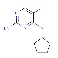 1169699-40-4 4-N-cyclopentyl-5-iodopyrimidine-2,4-diamine chemical structure