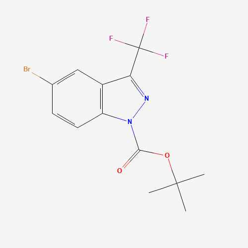 929617-37-8 tert-butyl 5-bromo-3-(trifluoromethyl)indazole-1-carboxylate chemical structure