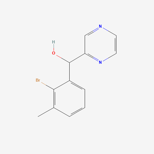 1319197-08-4 (2-bromo-3-methylphenyl)-pyrazin-2-ylmethanol chemical structure