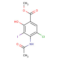 143878-24-4 methyl 4-acetamido-5-chloro-2-hydroxy-3-iodobenzoate chemical structure