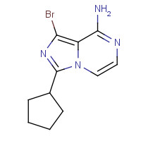 1419221-29-6 1-bromo-3-cyclopentylimidazo[1,5-a]pyrazin-8-amine chemical structure