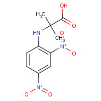 90841-06-8 2-(2,4-dinitroanilino)-2-methylpropanoic acid chemical structure