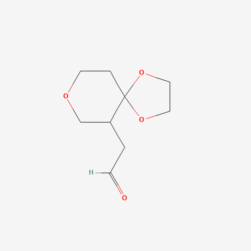 1287250-27-4 2-(1,4,8-trioxaspiro[4.5]decan-6-yl)acetaldehyde chemical structure