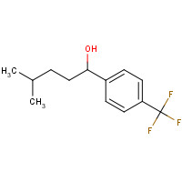 1246646-00-3 4-methyl-1-[4-(trifluoromethyl)phenyl]pentan-1-ol chemical structure