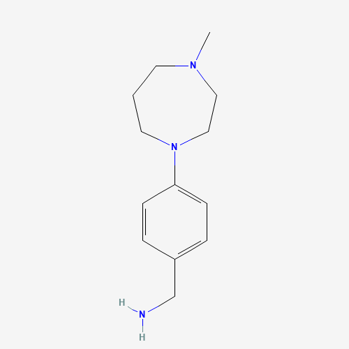 448934-01-8 [4-(4-methyl-1,4-diazepan-1-yl)phenyl]methanamine chemical structure