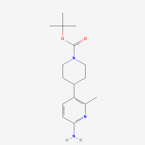 1231930-21-4 tert-butyl 4-(6-amino-2-methylpyridin-3-yl)piperidine-1-carboxylate chemical structure