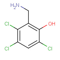 34646-62-3 2-(aminomethyl)-3,4,6-trichlorophenol chemical structure
