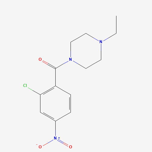 545369-75-3 (2-chloro-4-nitrophenyl)-(4-ethylpiperazin-1-yl)methanone chemical structure