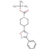 276236-86-3 tert-butyl 4-(3-phenyl-1,2,4-oxadiazol-5-yl)piperidine-1-carboxylate chemical structure