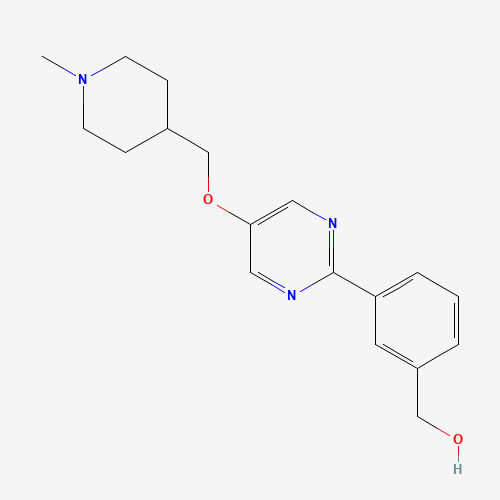 1100598-48-8 [3-[5-[(1-methylpiperidin-4-yl)methoxy]pyrimidin-2-yl]phenyl]methanol chemical structure