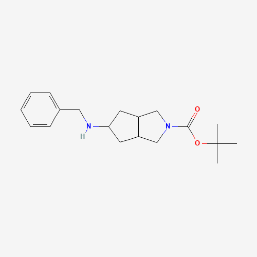 1358782-38-3 tert-butyl 5-(benzylamino)-3,3a,4,5,6,6a-hexahydro-1H-cyclopenta[c]pyrrole-2-carboxylate chemical structure