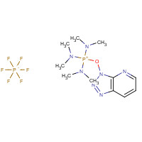 156311-85-2 tris(dimethylamino)-(triazolo[4,5-b]pyridin-3-yloxy)phosphanium;hexafluorophosphate chemical structure