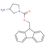 813412-37-2 9H-fluoren-9-ylmethyl 3-aminopyrrolidine-1-carboxylate chemical structure