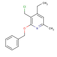 1616288-86-8 3-(chloromethyl)-4-ethyl-6-methyl-2-phenylmethoxypyridine chemical structure