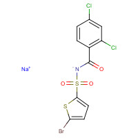 519055-63-1 sodium;(5-bromothiophen-2-yl)sulfonyl-(2,4-dichlorobenzoyl)azanide chemical structure