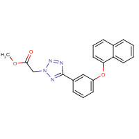 1314406-48-8 methyl 2-[5-(3-naphthalen-1-yloxyphenyl)tetrazol-2-yl]acetate chemical structure