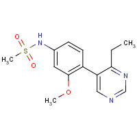 1357094-10-0 N-[4-(4-ethylpyrimidin-5-yl)-3-methoxyphenyl]methanesulfonamide chemical structure