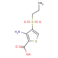 175201-91-9 3-amino-4-propylsulfonylthiophene-2-carboxylic acid chemical structure