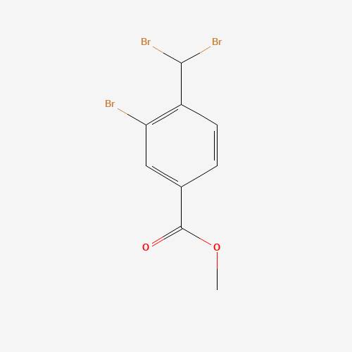 1001200-40-3 methyl 3-bromo-4-(dibromomethyl)benzoate chemical structure