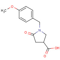 96449-89-7 1-[(4-methoxyphenyl)methyl]-5-oxopyrrolidine-3-carboxylic acid chemical structure