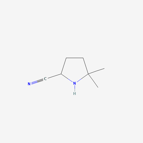 65320-65-2 5,5-dimethylpyrrolidine-2-carbonitrile chemical structure