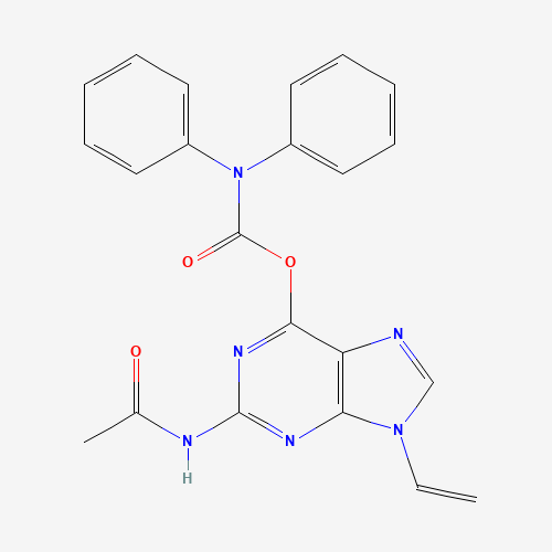 343794-19-4 (2-acetamido-9-ethenylpurin-6-yl) N,N-diphenylcarbamate chemical structure