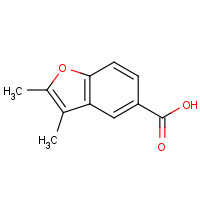3781-93-9 2,3-dimethyl-1-benzofuran-5-carboxylic acid chemical structure