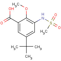 936801-46-6 5-tert-butyl-3-(methanesulfonamido)-2-methoxybenzoic acid chemical structure