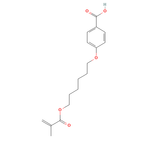 91652-00-5 4-[6-(2-methylprop-2-enoyloxy)hexoxy]benzoic acid chemical structure