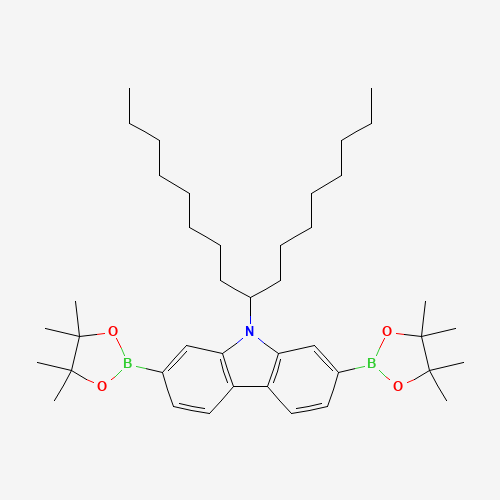 958261-51-3 9-heptadecan-9-yl-2,7-bis(4,4,5,5-tetramethyl-1,3,2-dioxaborolan-2-yl)carbazole chemical structure