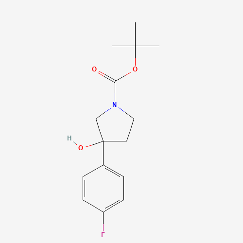 1003560-58-4 tert-butyl 3-(4-fluorophenyl)-3-hydroxypyrrolidine-1-carboxylate chemical structure