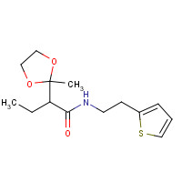 938181-28-3 2-(2-methyl-1,3-dioxolan-2-yl)-N-(2-thiophen-2-ylethyl)butanamide chemical structure