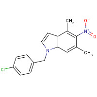 1114453-46-1 1-[(4-chlorophenyl)methyl]-4,6-dimethyl-5-nitroindole chemical structure