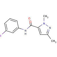 1027730-66-0 N-(3-iodophenyl)-2,5-dimethylpyrazole-3-carboxamide chemical structure