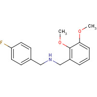 355382-48-8 N-[(2,3-dimethoxyphenyl)methyl]-1-(4-fluorophenyl)methanamine chemical structure