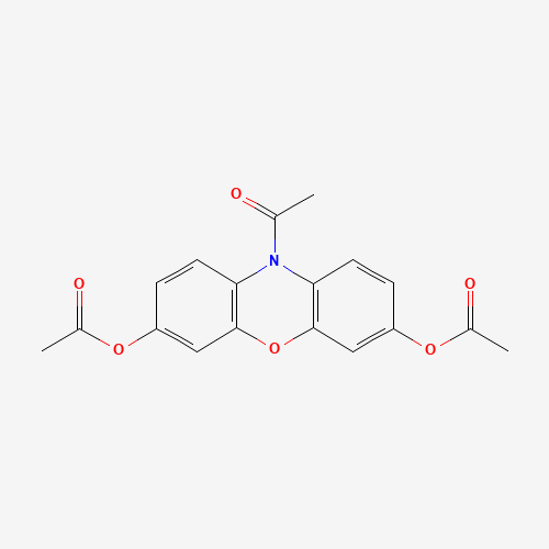 93729-77-2 (10-acetyl-7-acetyloxyphenoxazin-3-yl) acetate chemical structure