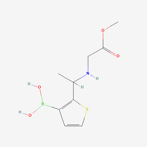 1384958-29-5 [2-[1-[(2-methoxy-2-oxoethyl)amino]ethyl]thiophen-3-yl]boronic acid chemical structure