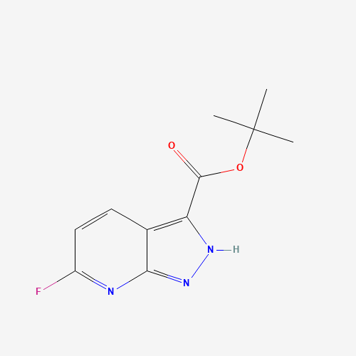 155601-71-1 tert-butyl 6-fluoro-2H-pyrazolo[3,4-b]pyridine-3-carboxylate chemical structure
