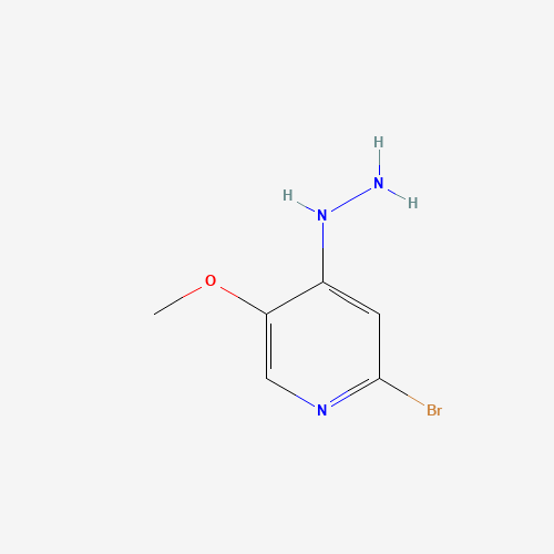1441740-97-1 (2-bromo-5-methoxypyridin-4-yl)hydrazine chemical structure