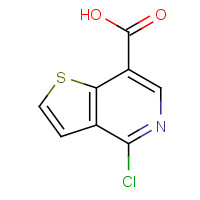 55040-48-7 4-chlorothieno[3,2-c]pyridine-7-carboxylic acid chemical structure