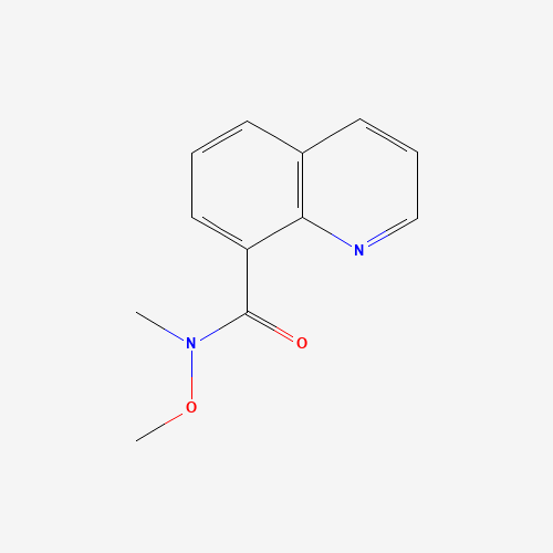 628711-56-8 N-methoxy-N-methylquinoline-8-carboxamide chemical structure