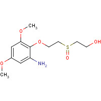 1307231-93-1 2-[2-(2-amino-4,6-dimethoxyphenoxy)ethylsulfinyl]ethanol chemical structure