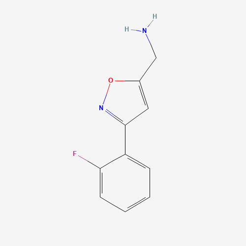 543713-33-3 [3-(2-fluorophenyl)-1,2-oxazol-5-yl]methanamine chemical structure